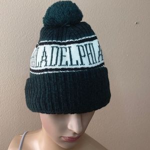 Philadelphia Winter Pom Pom Beanie (NWOT)